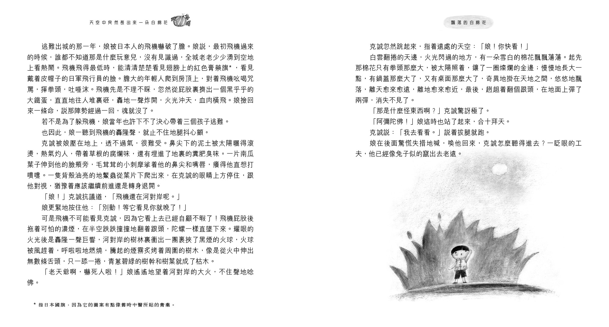 飄落的白棉花