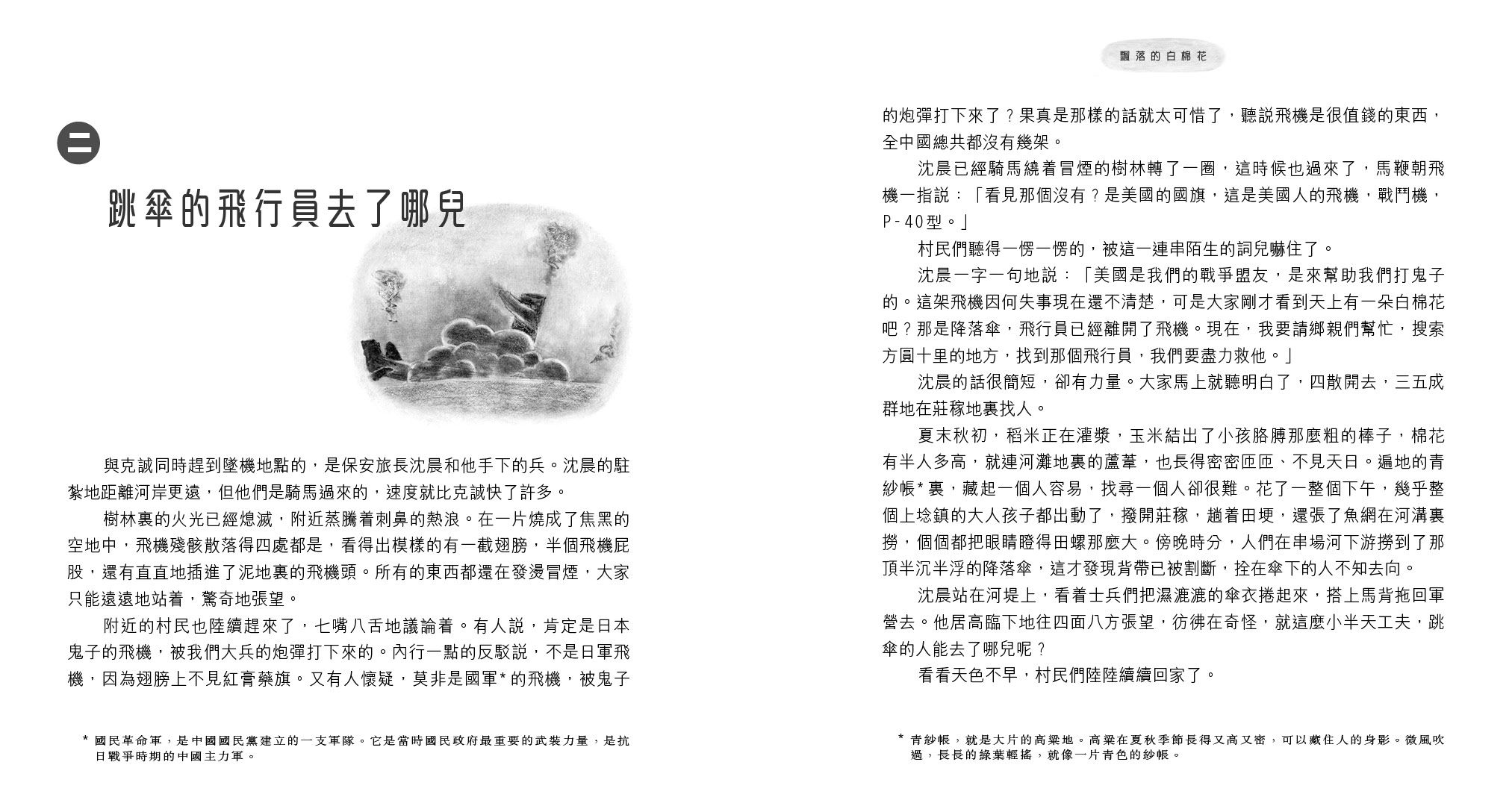 飄落的白棉花